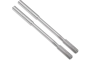 uxcell 5mm Chucking Reamer, HSS Cobalt M35 Lathe Machine Reamer D4 6 Straight Flutes, Round Shank Milling Cutting Tool, for S