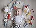 Petit Collage Organic Baby Squeaker, Bunny