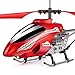 Ancesfun Mini RC Helicopter, Remote Control Helicopter with Gyro and LED Lights for Kids and Adults, 3.5 Channel, Cool Helicopter Toy Indoor & Outdoor for Plane Fans, Red