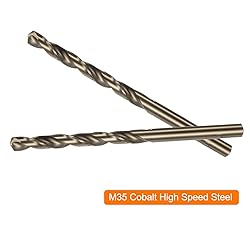HARFINGTON 10pcs Cobalt Jobber Drill Bits 5.2mm