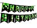 Pixel World Party Decoration Happy Birthday Banner For Gaming Boy Supplies Bunting