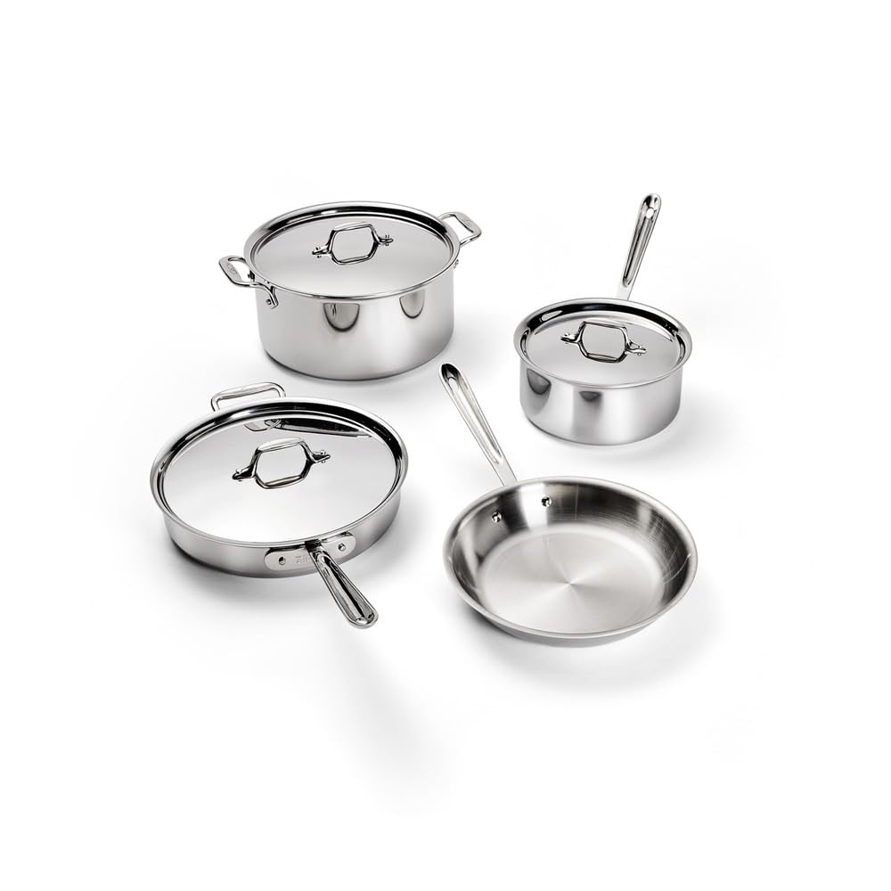 All-Clad D3 3-Ply Stainless Steel Cookware Set