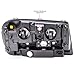 HEADLIGHTSDEPOT Halogen Headlights Compatible With Chevrolet Trailblazer 2002-2009 Includes Left Driver and Right Passenger Side Headlamps
