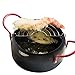 MyLifeUNIT Tempura Fryer Pot, Mini Deep Fry Pan with Drainer, 6 Inch (16 cm)