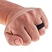 Flexible Silicone Wedding Ring for Active Men PREMIUM Non Bulky Medical Grade Skin Safe & Comfort Fit Band