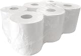 Ideal 365 White 2 Ply Embossed Centre Feed Paper Rolls 6 x 2 Ply Case