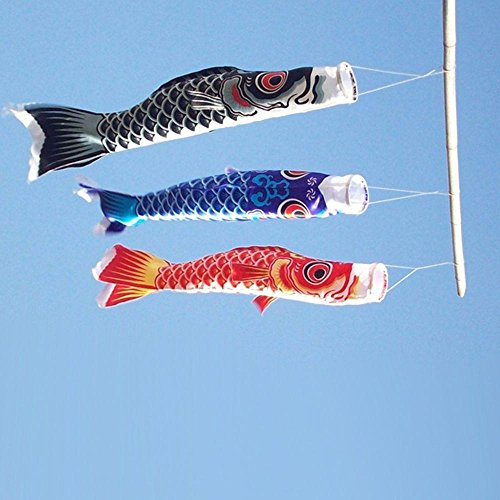 Junbuoom New Design Colorful Kite Streamer Home 40cm Carp Fish Flag Japanese Koinobori Windsock - Thumbnail 3