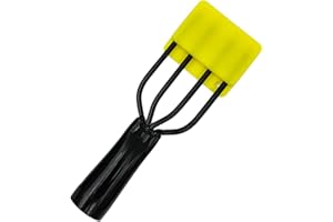 Frog Spear, 4 Prong Spring Steel Fishing Spear with Barbs, 5.9 x 1.8in Portable Sturdy Flounder Gig with Thicken Handle