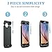 REDGO Samsung Galaxy S6 Edge Rechargeable External Battery Case, 4200 mah Slim Protective Portable Charging Case, Power Bank Charger Case with Kickstand for S6 Edge, Black [Not for S6 Edge Plus]