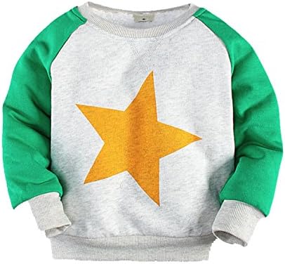 Baby Boys' Long Sleeve Pullover Fleece Cartoon Sweatershirt Jacket (4T, E)