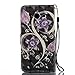 Firefish Galaxy J7 V Case / Galaxy J7 Perx Case / Galaxy J7 Sky Pro / J7 Prime / Galaxy Halo / J7 2017 Case, Magnetic PU Wallet Cover Durable Stand Cover Credit Card Holder Birthday Gift-Purple