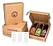 Cranky Rooster 3 Pack Hot Chili Sauce Unique Gift Set: MEDIUM Hot : Jalapeno, Chipotle, Habanero Crushed Chili Pepper Sauce Unique Foodie Gift