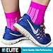Plantar Fasciitis Compression Socks/Ankle Brace by 1st Elite-Pain Relief in Heels Foot Arch Achilles Tendon Support Night Splint Foot Sleeve for Women Men, Pink, Medium