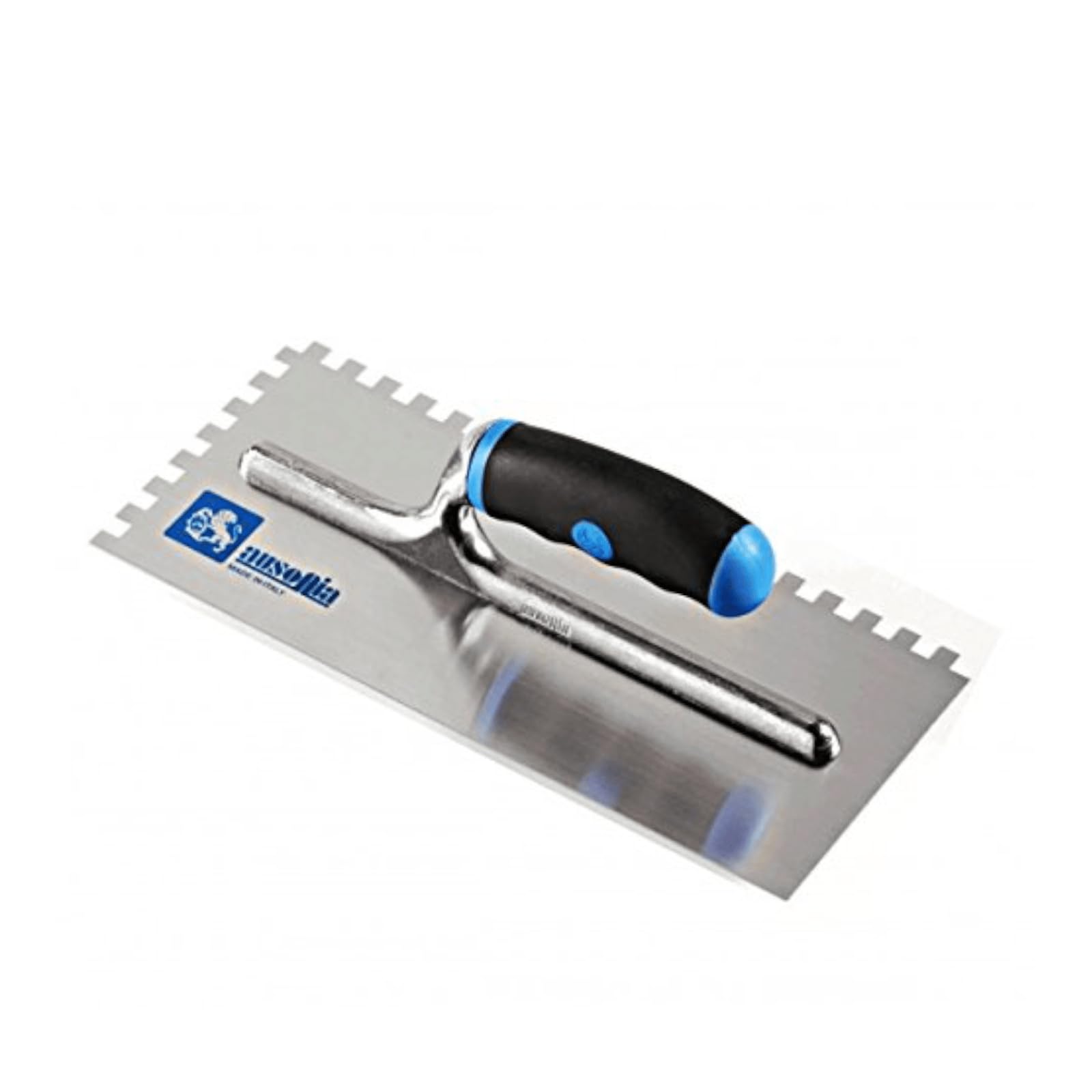 AUSONIA - 42035 PLASTERING Trowel with Blade 28X12 Blade Teeth 5X5 and BIMATERIAL Handle