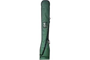 Zxpjkyu Dragon Boat Paddle Bag - Green - 126cmx26cm - Kayak Paddle Storage Organizer with 2 Compartments and Transparent Pock