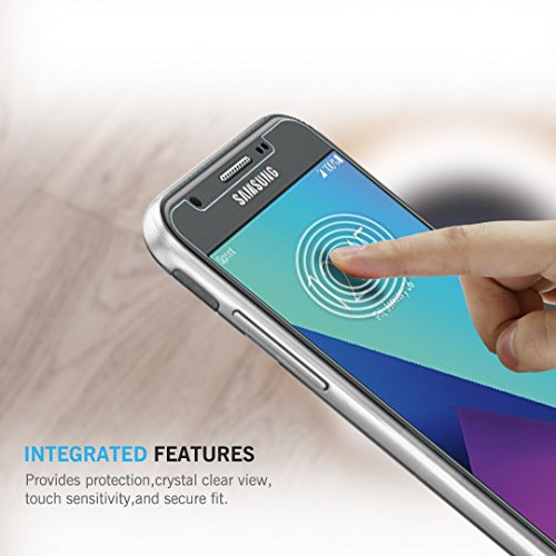 [4 Pack] LK Screen Protector for Samsung Galaxy J7 2017, [Tempered Glass] with Lifetime Replacement Warranty