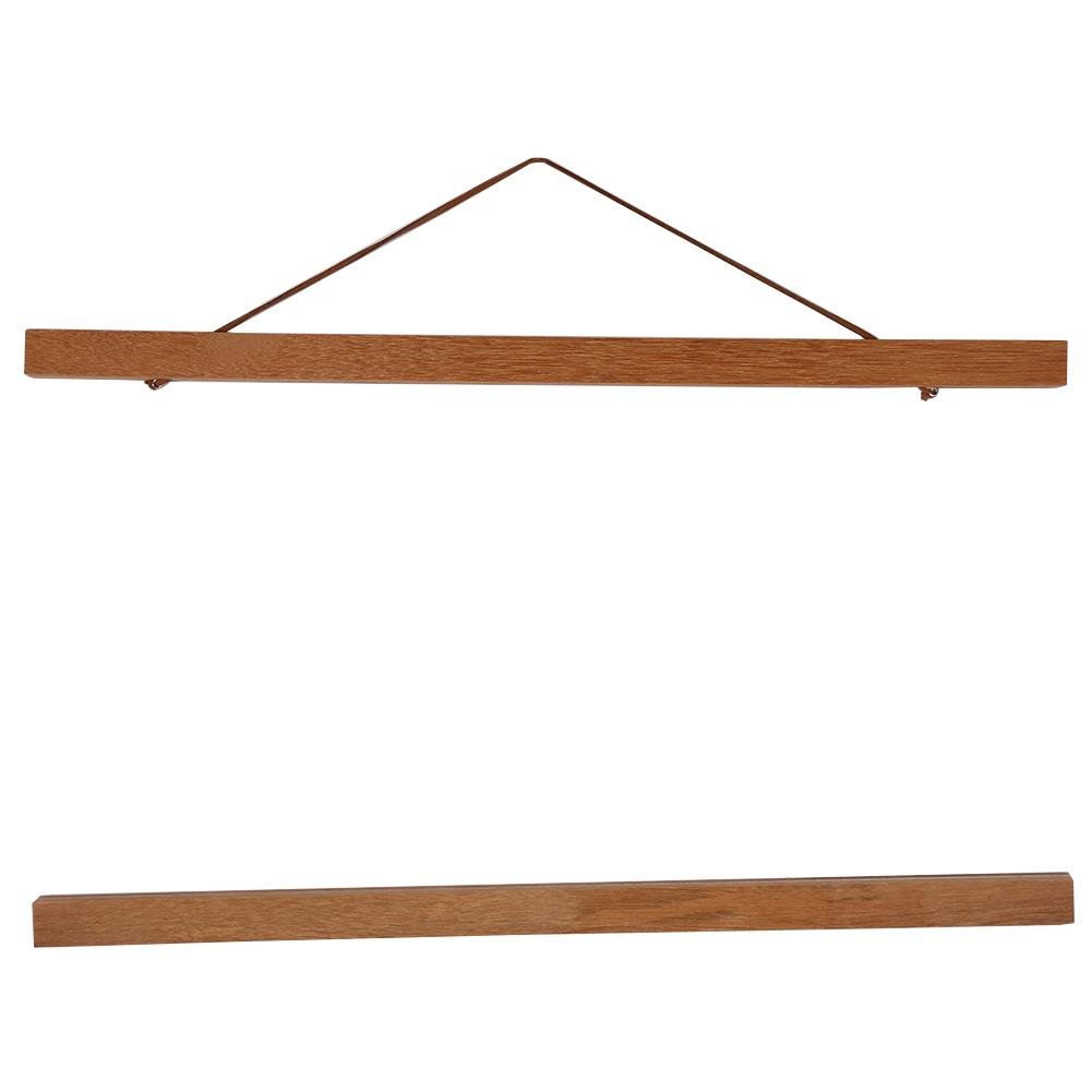 Wooden Magnetic Photo Frame, Modern Magnetic Hanger for Posters, Engravings, Photos, DIY Wall Decoration for Home (40cm)