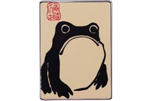 XKYDYF Japanese Art Frog Painting Brooch Cute Animal Enamel Pin Denim Lapel Bag Pin Anime Froggy Metal Badge Clothes/Jackets & Hat Accessories Jewelry Gift For Friends Gift