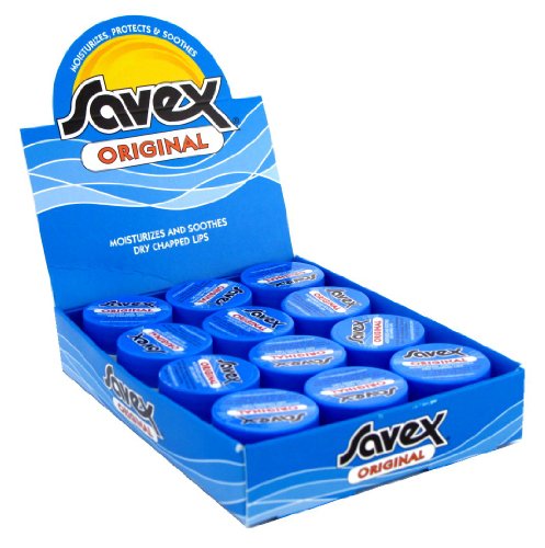 Savex Jar Lip Moisturizer 0.25oz (12 Pieces) Display-Original