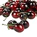 Juvale Artificial Cherries, Plastic Fruit (1 Inch, Red, 50-Pack)