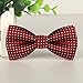 Pet Bow Tie, VICTHY Colorful Polka Dots Adorable Collar Butterfly Knot Puppy Adjustable Bow Ties for Dogs/Cats/Other Pets Wine Red
