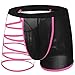 Men's Thin and Smooth Underwear Hollowed Straps One Side Hot Pink Straps Average size (Fit waist 24.5