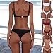 PRETTYGARDEN 2019 Sexy Push Up Padded Brazilian Bikini Set Swimwear Swimsuit Beach Suit Bathing Suits Pink