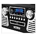 Victrola 50’s Retro 3-Speed Bluetooth Turntable with Stereo, CD Player and Speakers, Blackthumb 1