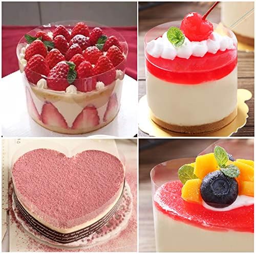 GWHOLE Lot de 2 Colliers à Gâteau 10M x 10CM et 10M x 8CM Rouleaux Rubans Transparents Cercle de Pâtissie pour Gâteaux Mousse - Cuisine A Vivre GWHOLE Lot de 2 Colliers à Gâteau 10M x 10CM et 10M x 8CM Rouleaux Rubans Transparents Cercle de Pâtissie pour Gâteaux Mousse