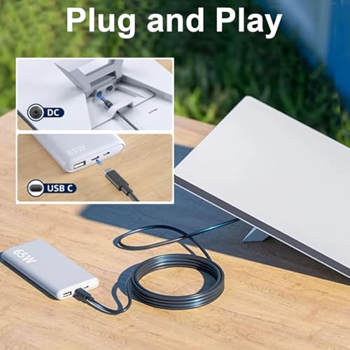 H'MASTON Cabo Para Carregar Starlink Mini Adaptador Dc Para Tipo C 100W À Prova D'Água Para Starlink Mini Power Bank (Fonte de Alimentação Deve Suportar 65 W ou Mais) (200, centímetros)