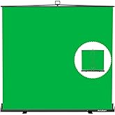 【Wider Style】 RAUBAY 78.7 x 82.7in Large Collapsible Green Screen Backdrop Portable Retractable Chroma Key Panel Photo Backgr
