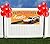 Yellow Sports Car NASCAR Birthday Banner Personalized Party Backdrop