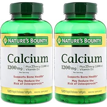 Amazoncom Natures Bounty Calcium 1200 Mg Plus Vitamin D3