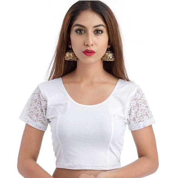 stretchable blouse 28 to 46 size cotton lycra For Women
