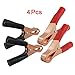 TOOGOO(R) 2 Pair Copper Plated Insulated Car Battery Clips Alligator Clamps 50A Red Black