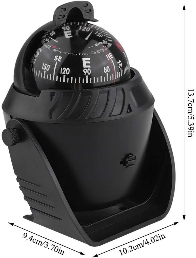 Keenso Boat Compass, Portable Dash Mount Self-Adhesive Compass Ball Navigation Compass Boat Compass Dash Mount for Marine Boat Truck Car Outdoor : Sports & Outdoors