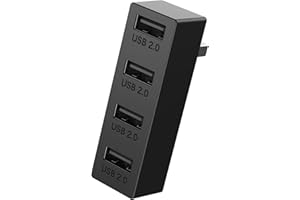 ZAROBO Tensun 4 Ports USB Hub for Xbox Series S/X USB 2.0 High-Speed Expansion Hub Charger Splitter Adapter for Xbox Series S/X Accessories, Compatible with Microsoft Xbox Series S/X Game Console