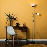 MiniSun Modern Gloss Black 2 Way Floor Lamp Mother Father Child view 6