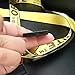 Off White industrial belt for dress yellow red white black golden belt for women and men (Golden)