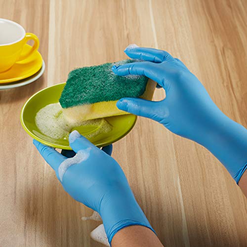 Nitrile Gloves Kids Gloves Disposable, Nitrile Gloves for 3-7 Years - Latex Free, Food Grade, Powder Free - for Halloween Preparation, Crafting, Painting, Gardening, Cooking, Cleaning 42PCS