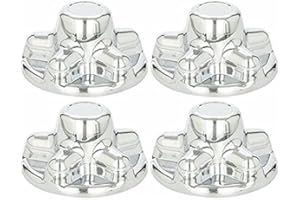 BA PRODUCTS Set of 4 - PHOENIX QT545CHS-x4, ABS CHROME PLATED WHEEL COVER, HUB CAP FITS TRAILER Wheels with 5 LUG NUTS on 4.5 INCH BOLT PATTERN