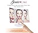 Jessie Cake - Tri Fold Makeup Vanity Mirror with 21 adjustable LED Lights, 3x/2x Magnification, Touch Screen and 180° Adjustable Rotation, Dual Power Supply, Countertop Cosmetic Mirror (Pearl White)