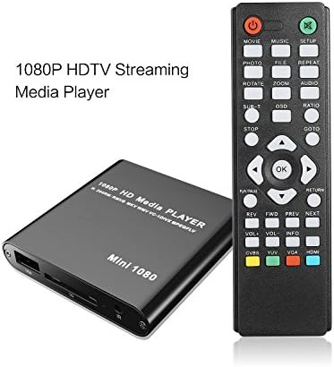 Streaming Media Player for TV, Speck G2 1080p Full-HD Ultra Portable Digital Media Player for USB Drives and SD Cards Video HDMI Player by Kingpeony