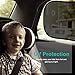 Toplus Car Window Shades for Side and Rear Window, 3PCS Car Sun Shades for Baby Child Kids - 80 GSM 20