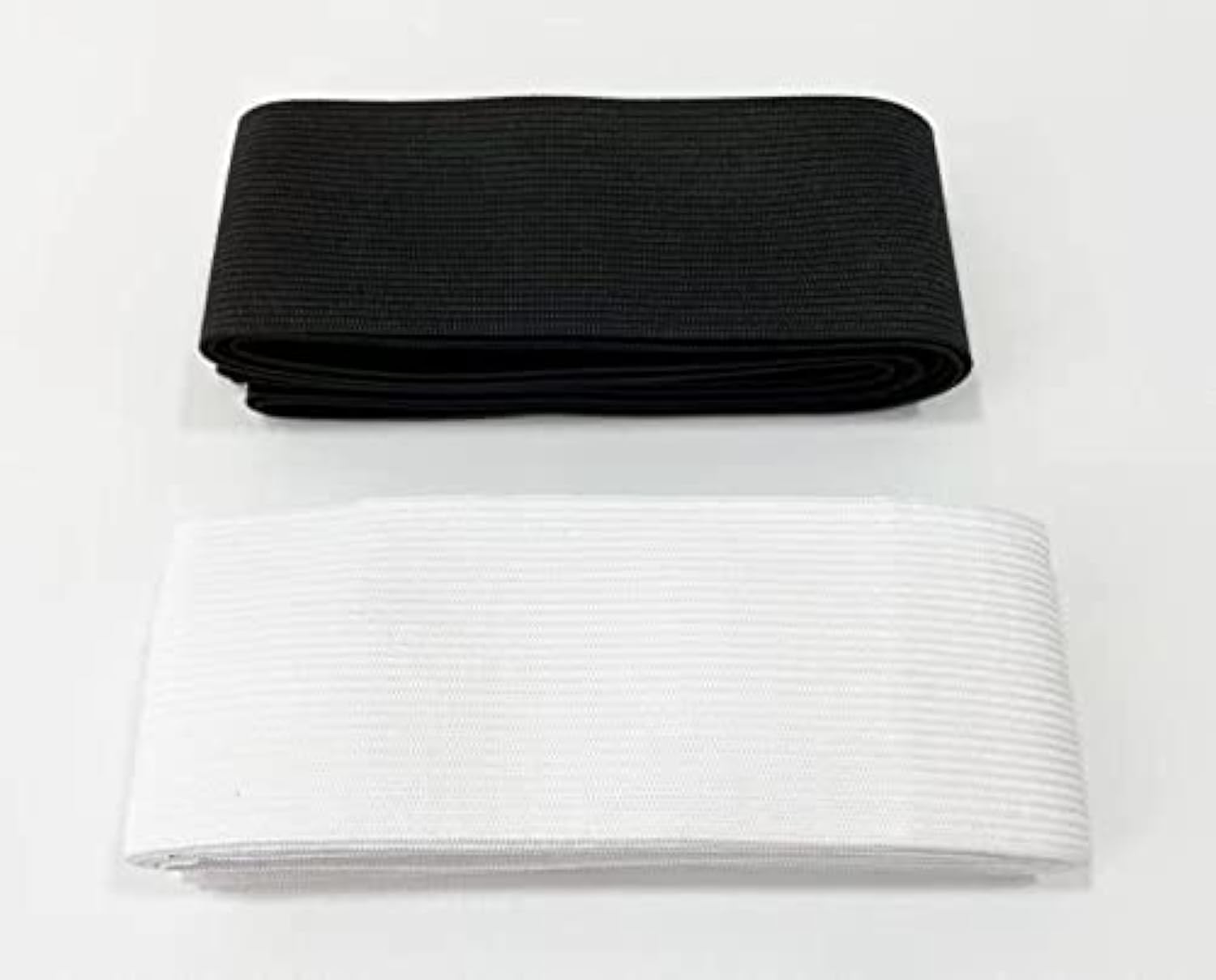 1M, 2 pcs, 25mm Elastic Band Sewing, Flat Elastic Tape for Crafts Crafts, Clothing, Flat Elastic Band, Sewing Elastic Fabric, Black And White (101332, 25mm x1m)