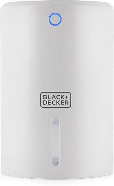 Black+Decker 900ml Portable Mini Dehumidifier White BXEH60001GB