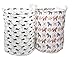 2-Pack Large Toy Storage Bins Dala Horse Fabric Cubes Kids Laundry Basket Nursery Hamper     
