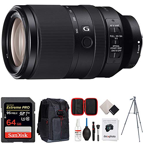 Sony Fe 70 300mm F4 5 5 6 G Oss Full Frame E Mount Lens Selg 64gb Accessories Bundle Includes 64gb Sdxc Memory Card Photo Camera Sling Backpack 60 Video Tripod All In One Cleaning Kit Buy Online