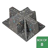 8 Pack | Rooftop Support | Saddle Pipe Support | Rooftop Block Stand with Pipe Cradle and Sleeper Curb | UV Resistant | Made of 100% Recycled Plastic | Heavy and Extremely Durable
