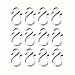 ZIOJOVK 12 PCS 1.7Inch Clear Plastic Punch Bowl Cup S Hooks